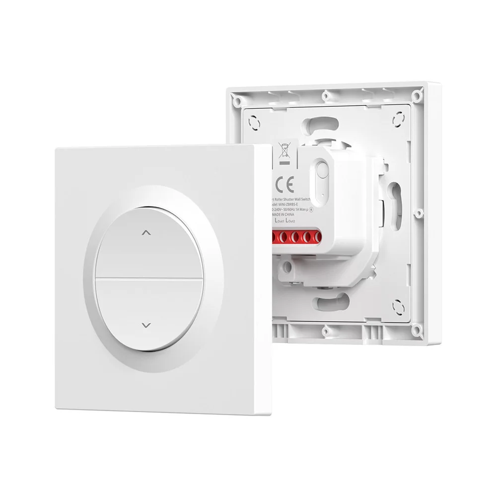 

1PC For MINI-ZBRBS-E AC100-240V Smart Roller Shutter Switch For ZIGBEE3.0 Smart Roller Shutter Wall Switch Remote Control
