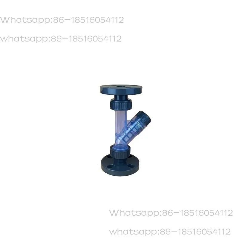 PVC-U Plastic Pipeline Transparent Filter PVC Flange Y-shaped Filter