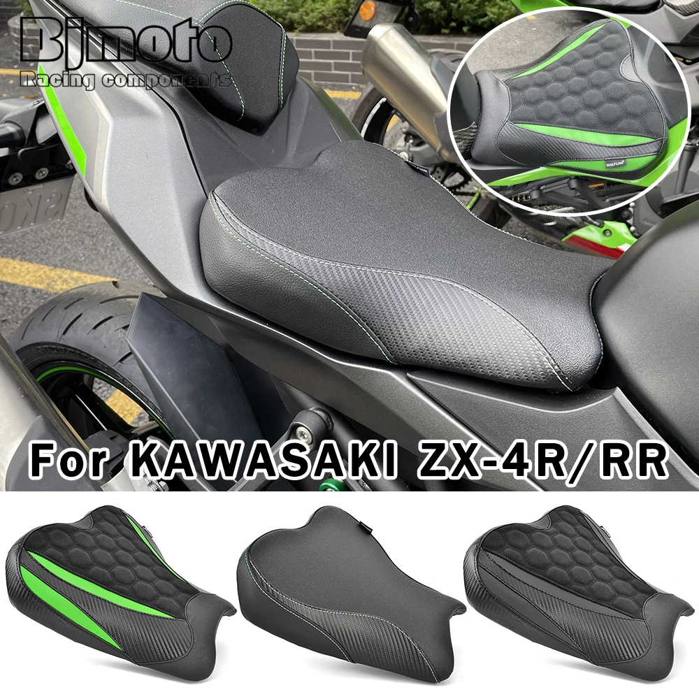 

Motorcycle Front Rider Rear Passenger Cushion Seat Pad for Kawasaki Ninja ZX-4R ZX-4RR ZX4R ZX4RR 2023-2024