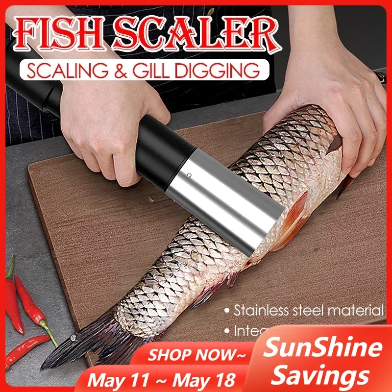 

Electric Fish Scraper Waterproof Fish Scale Remover Kitchen Cleaning Tool Wireless Charging Fish Scale Knife Seafood Tools