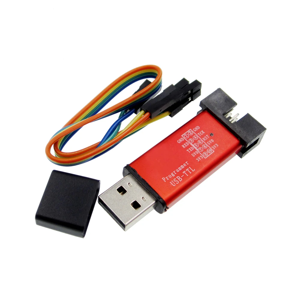 USB-TTL Automático MCU STC 51 Downloader Programador Automático / 3.3V 5V Universal / Tensão Dupla USB para TTL DownLoad Cable