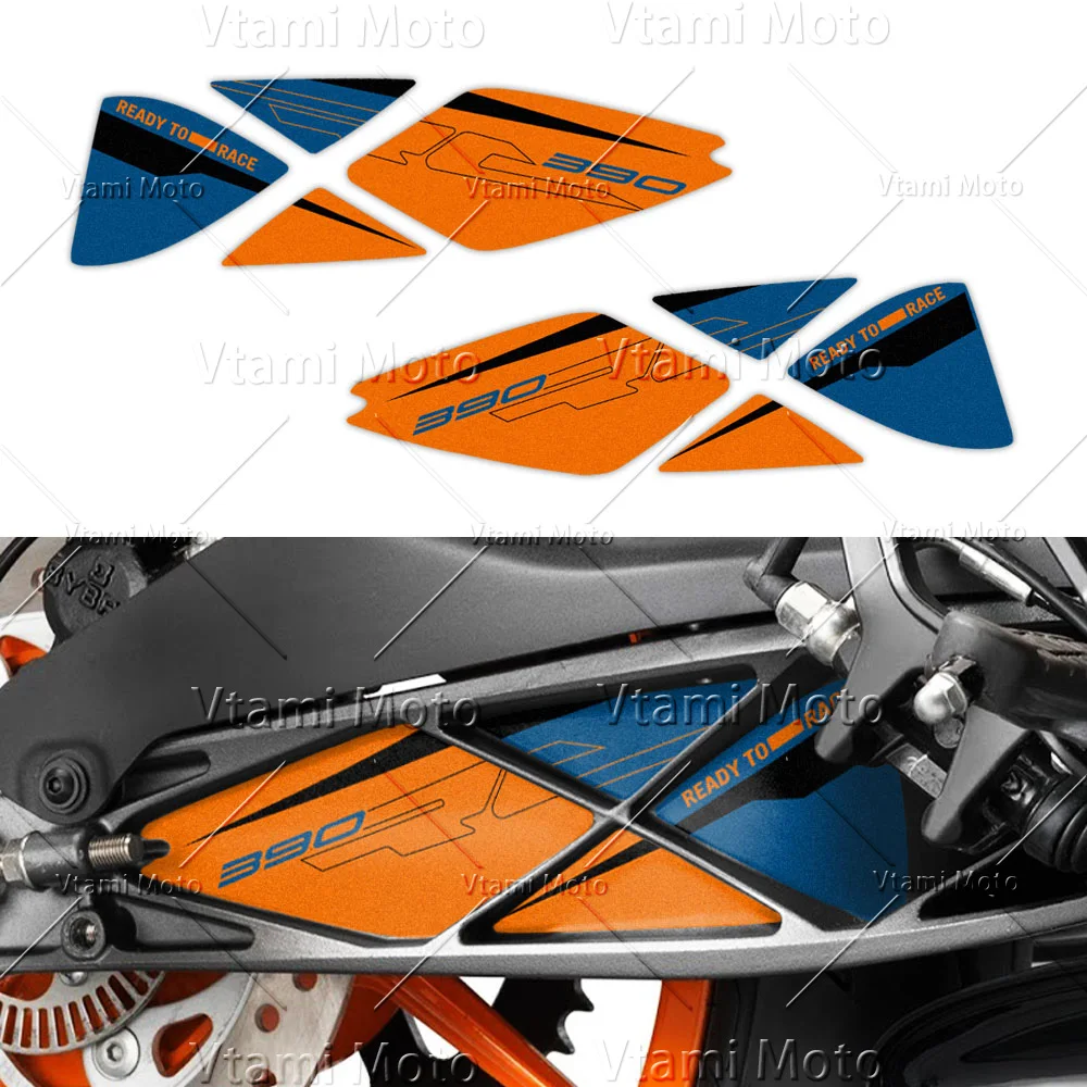 For KTM RC 390 RC390 Motorcycle Swingarm Sticker Rotating Shaft Protection Decals Waterproof