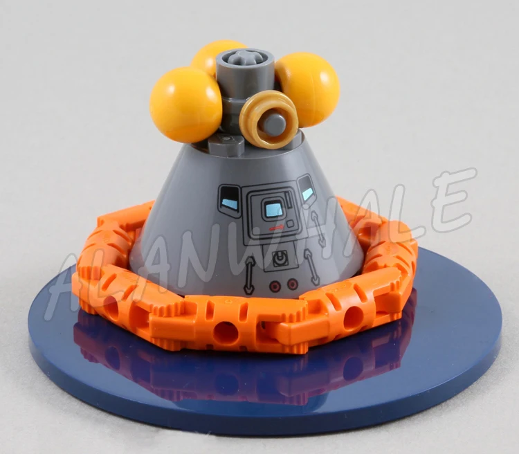 1969-teiliges Ideen Apollo Saturn V Rocket 3-Stufen-Raumstart-Mondlandfahrzeug 37003 Bausteine-Set, kompatibel mit dem Modell