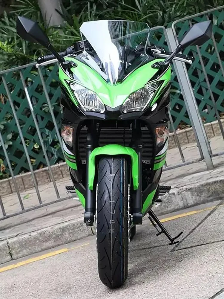Motorcycle Double Bubble Windshield Deflector Protector Wind Screen For Kawasaki NINJA650 ninja 650 2012 13 14 15 16 17 18 19 20 image 4