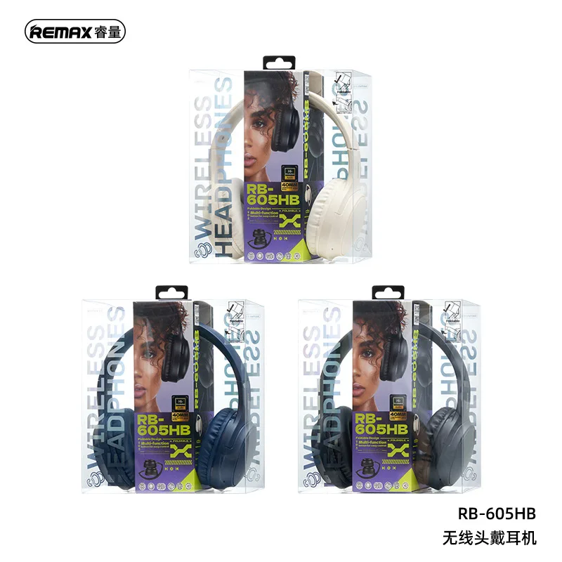 REMAX RB-605HB wireless Bluetooth 5.4 earphones for music playback, ensuring uninterrupted and faithful audio quality