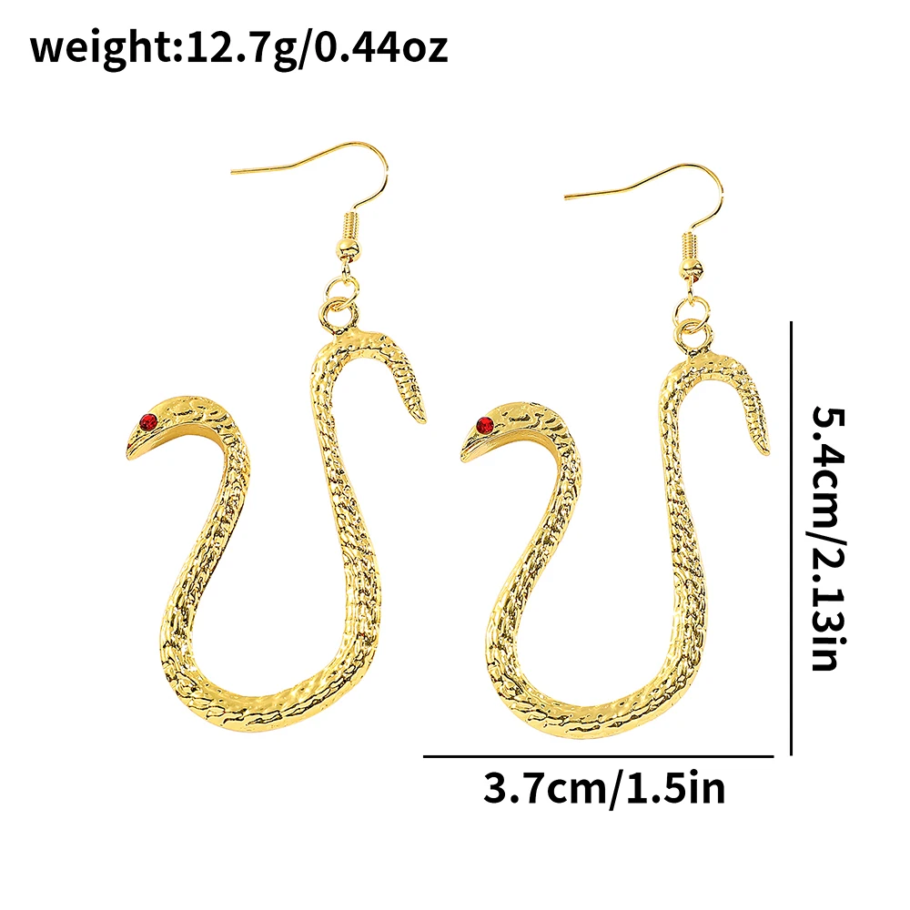 Anime Perimeter Snakelike Earrings Fashion Charm Snake Ear studs For Friends Cosplay Party Jewelry Accessories Gifts