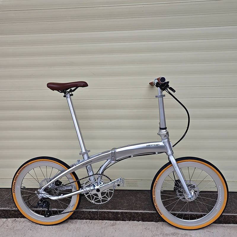 

22 Inch Aluminum Alloy Frame CUES-11 Speed Oil Dis Brake Mountain Folding Bike 451 Wheel Adult Leisure Portable Foldable Bike
