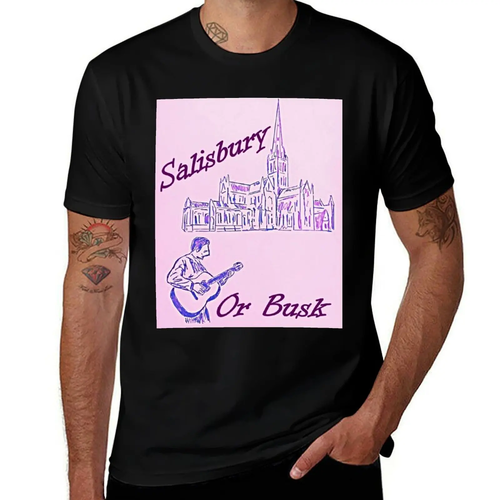 

Salisbury or Busk Light Pink T-Shirt anime t shirts baggy shirts affliction shirts cotton graphic tees T-shirt men