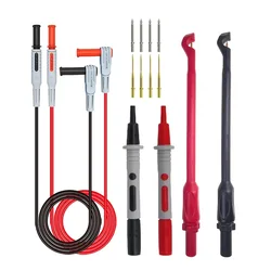 Cleqee P1033B Multimeter Test Probes Leads Kit with Wire Piercing Puncture 4mm Banana Plug Test Leads Test Probes