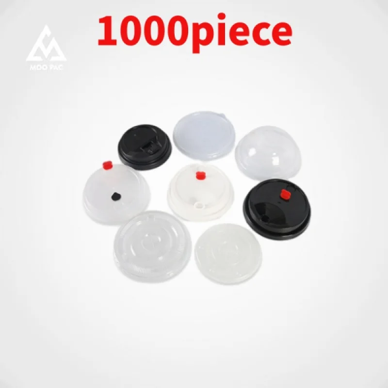 

10 00piece.Custom.Custom Size Color 90mm 92mm 98mm Black White Paper Cup Lids Hot Cold Drink