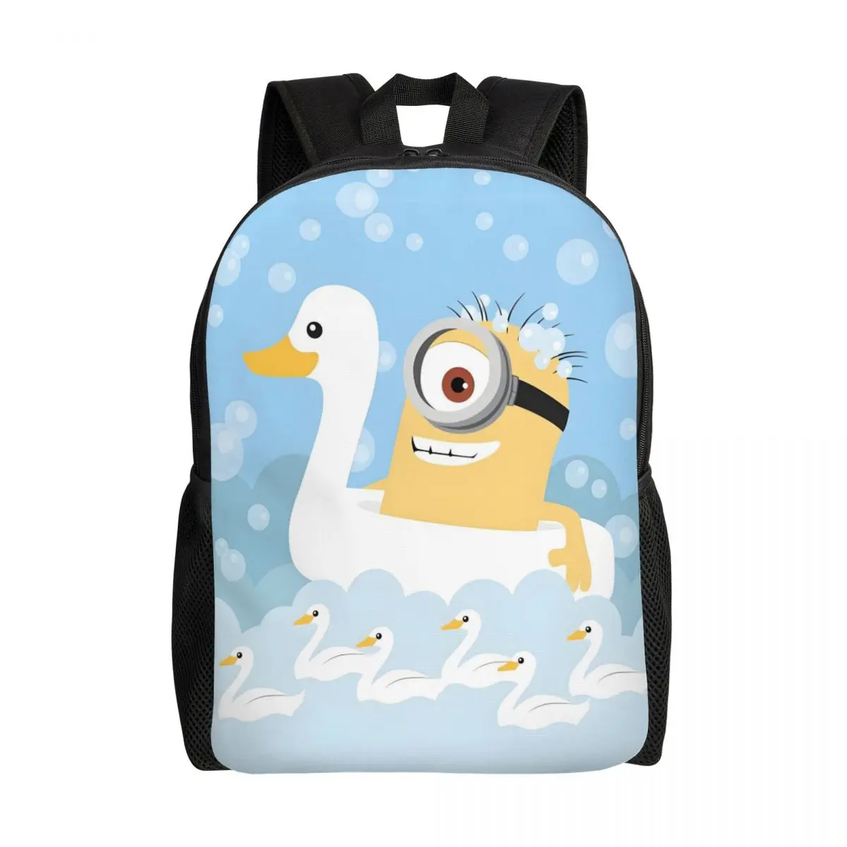 

Custom M-Minions Backpack Women Men Fashion Bookbag for College School Comedic Cartoon Bags