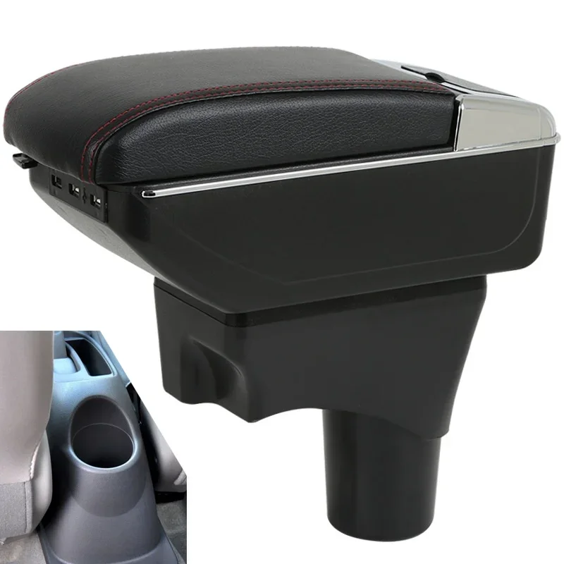 New luxury For Nissan March Micra K13 MK4 IV Armrest Box For Nissan Sunny Car Armrest Storage Box Interface Center Console Arm