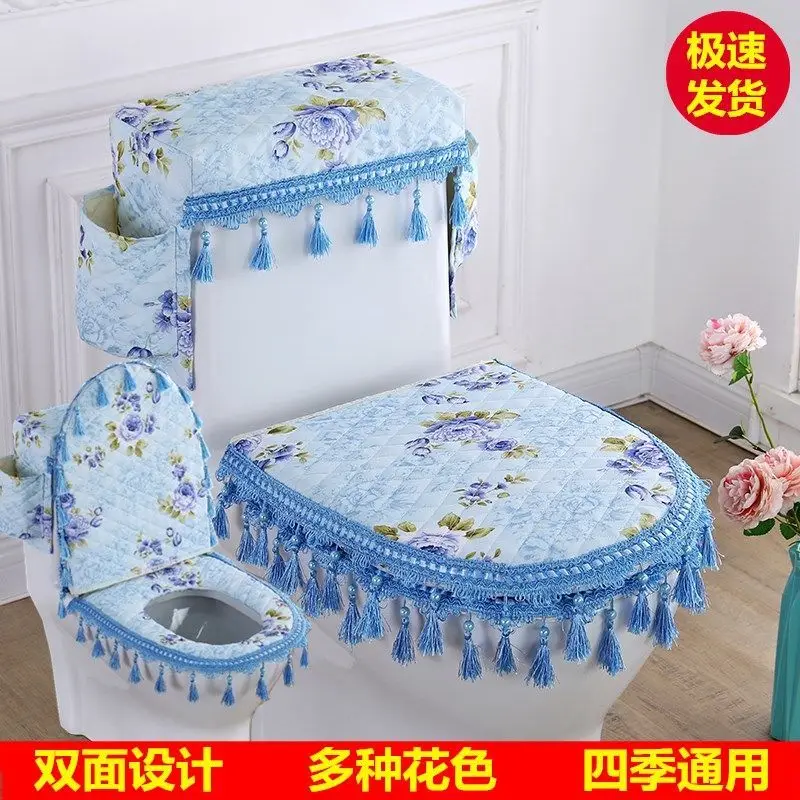 

Toilet Seat Cover Closestool Cushion Zipper Toilet Seat Cover Toilet Pedestal Ring Closestool Cushion Toilet Mat 3 Piece Set