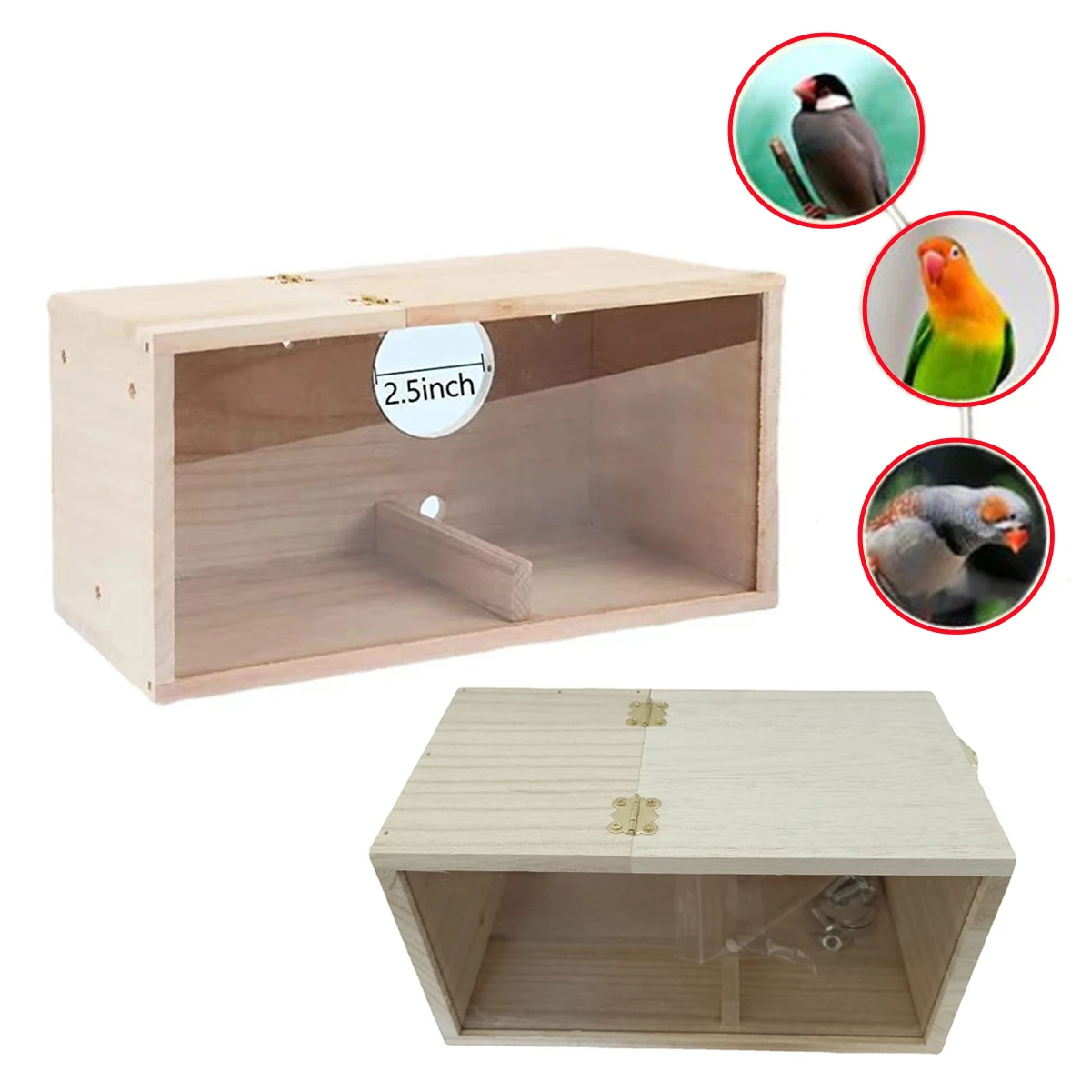 1Pc Pet Bird House … - image