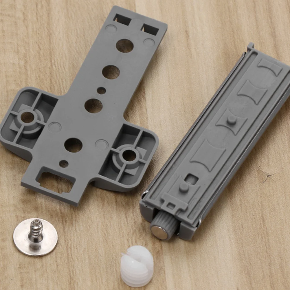 

4Pcs Cabinet Rebounders Stainless Plastic Press to Open Soft Close Magnetic Buffers for Cupboard Wardrobe Drawer Furniture