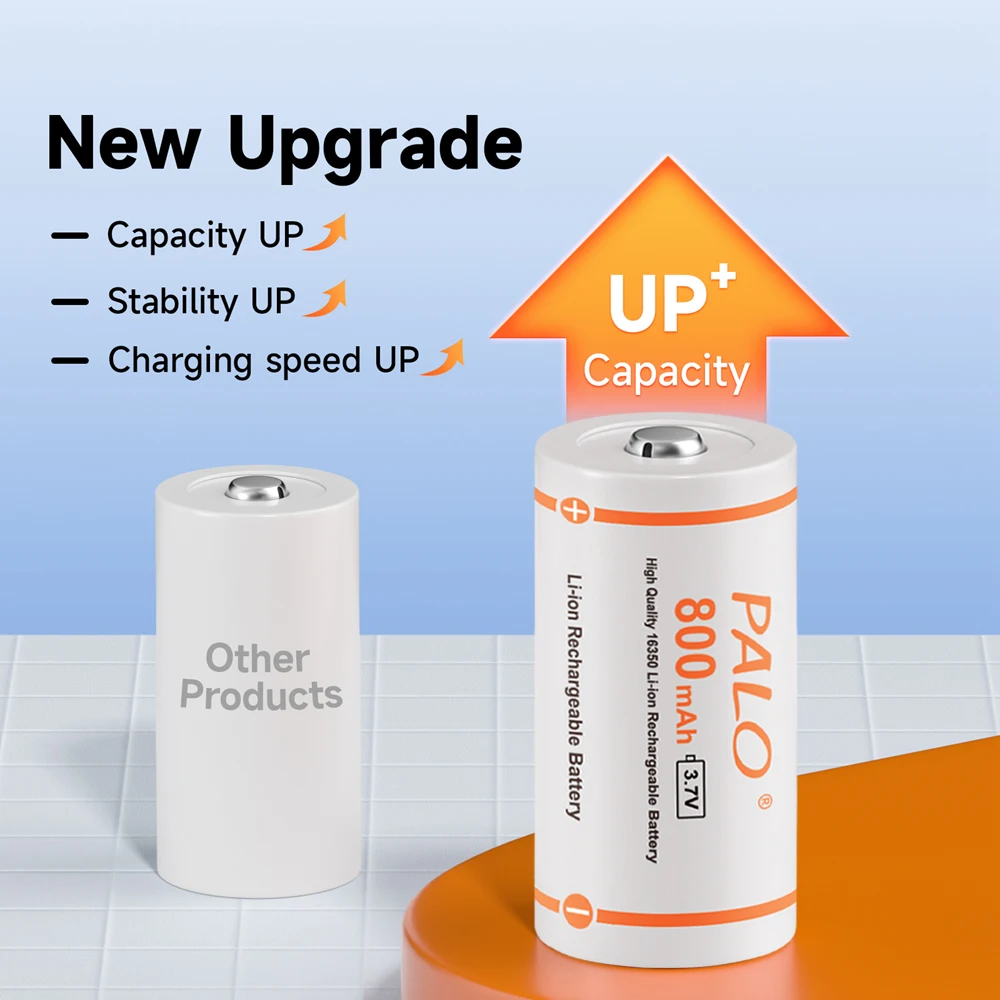 USB 충전 RCR123 16340 16350 배터리, 초인종 손전등 광부 램프용, 3.7V CR123A CR123