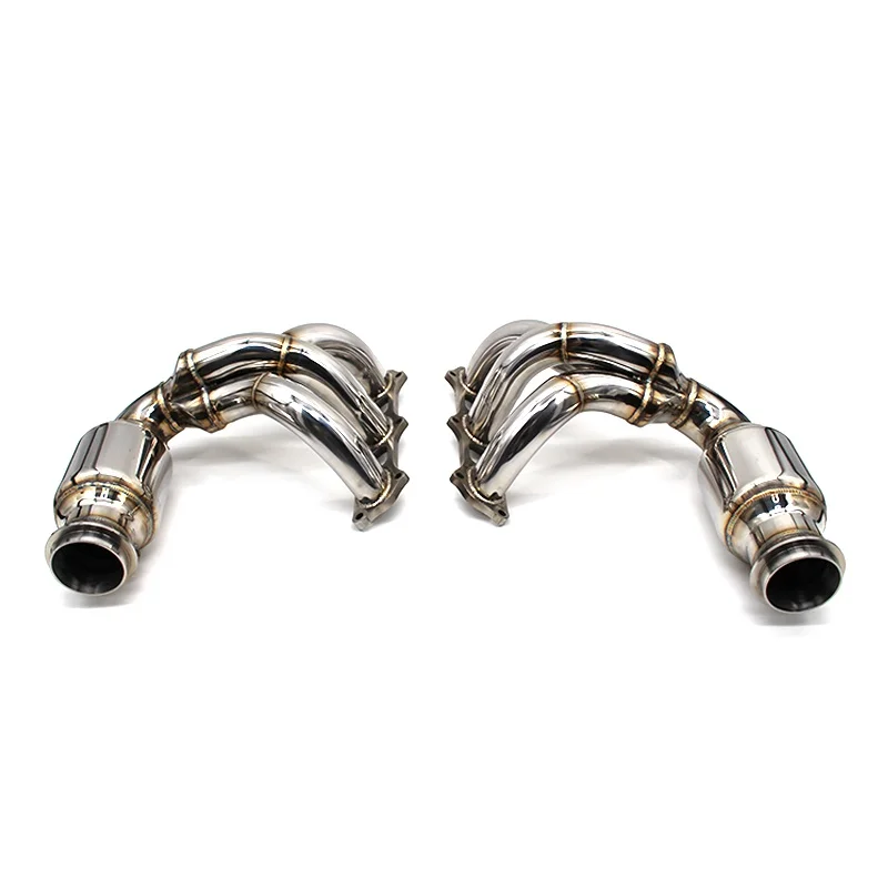 Head Section High flow Pipes Exhaust Pipes branch downpipe Exhaust Pipe with catalyst For Porsche BOXSTER 981 GTS 2.7/3.4L