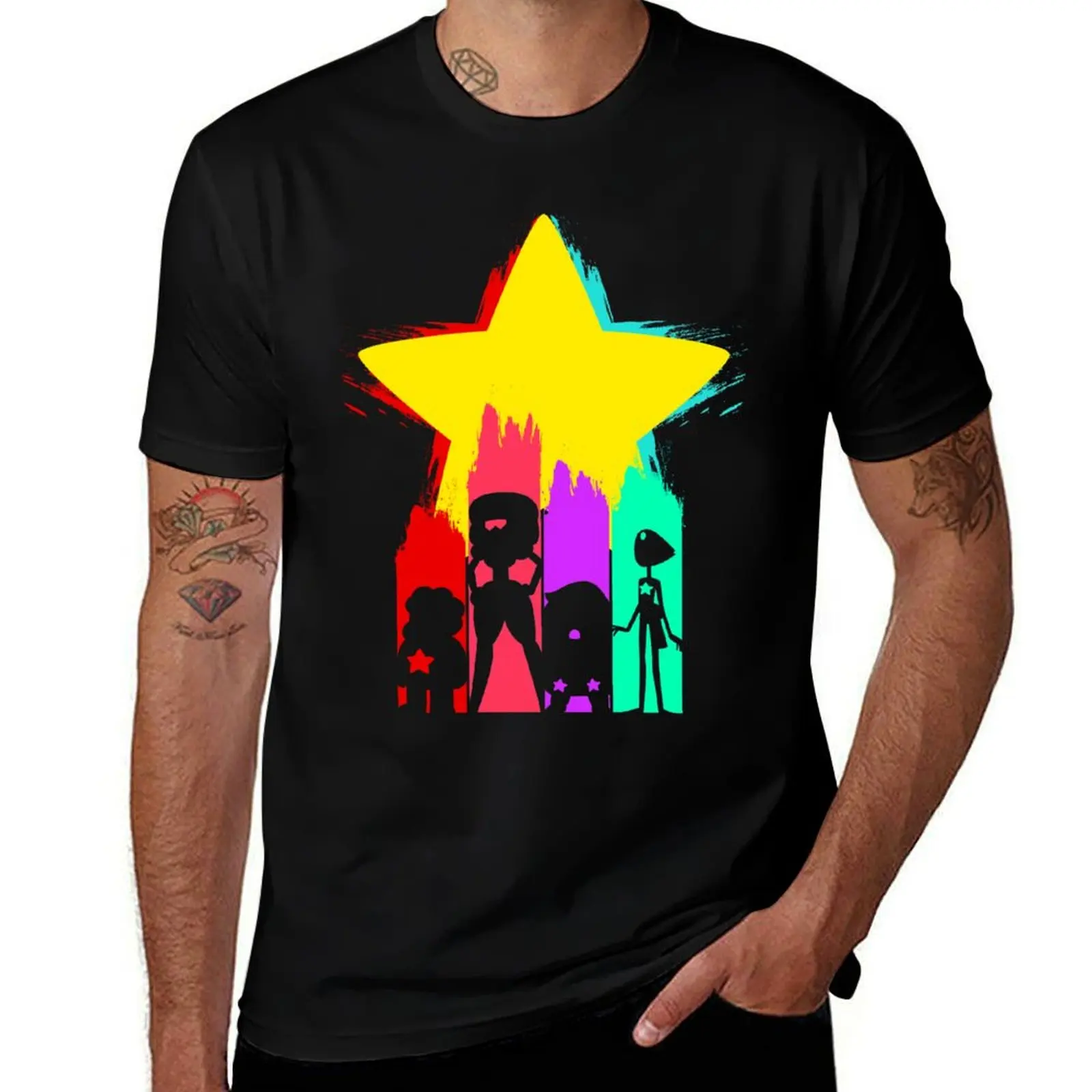 

Steven Star T-Shirt Light Athletic Short Sleeve Tee Shirt