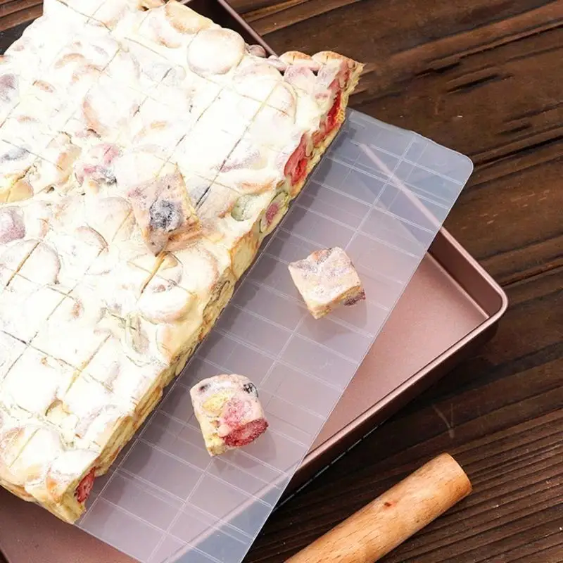 F19B Nougat Making Tool Snowflake Crisps Nougat Baking Plate Pastry Tool Rectangular Cake Molds Plastic Nougat Mold