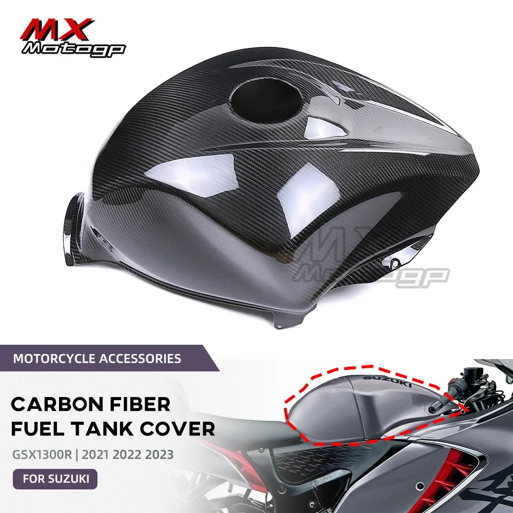 For SUZUKI GSX1300R Hayabusa 2021-2023 Carbon Fiber Full Fuel Tank Cover Fairing Motorcycle Tank Cowling GSX 1300R GSX-1300R