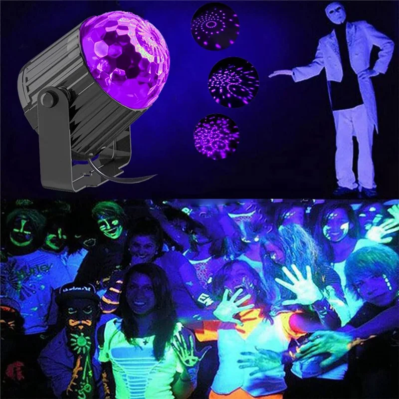 UV-Schwarzlicht, Licht mit Stecker 6w, schwarzes Flutlicht Neonlicht für Glühen, Halloween, fluor zieren des Poster, EU-Stecker