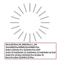 XP-Pen Felt Nib P06/PH02/PH03/PH02-D/PH20B/PH10B Pen Replacement Nibs 20 Pieces for Artist 12/Artist 12 2nd/Artist Pro 16