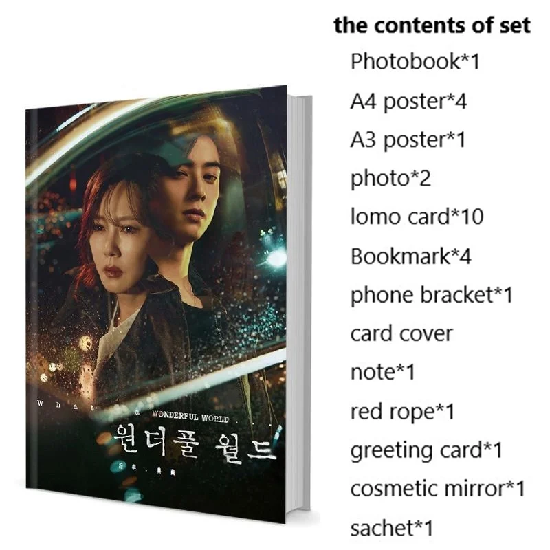 Wonderful World Nam-ju Kim Cha Eun-Woo Kang-woo Kim Photobook Poster Lomo Card Bookmark Photo Album Art Book Picturebook