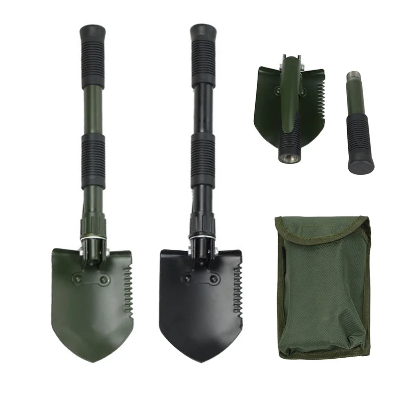 

Multifunctional Small Folding Shovel Outdoor Survival Portable Shovels Camping Picnic Fishing Shovel Black Mini Garden Shovels