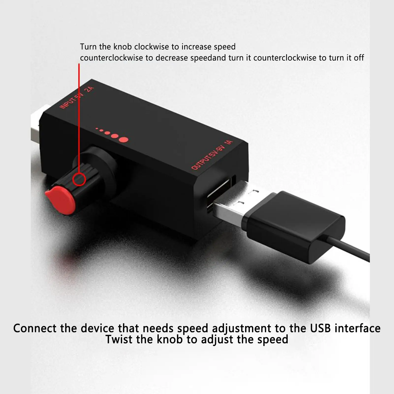 Pengendali Motor 5V Regulator Kecepatan Angin USB Regulator Kontrol Perlindungan Blower untuk Ponsel Desktop Luar Ruangan Industri Harian