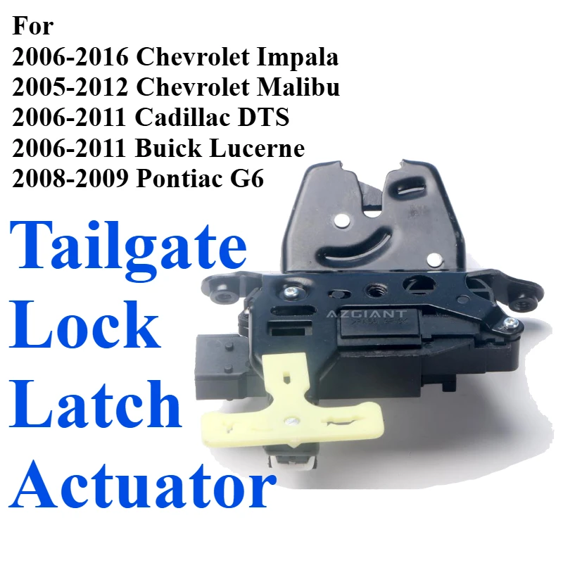 

20815645 For Chevrolet Impala Malibu Cadillac DTS Buick Lucerne Pontiac G6 Rear Trunk Locks Lid Locking Latch Tailgate Lock Unit