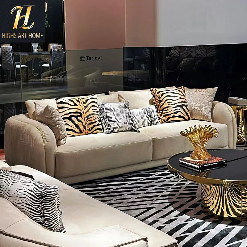 Villa mansión salón sofá doble