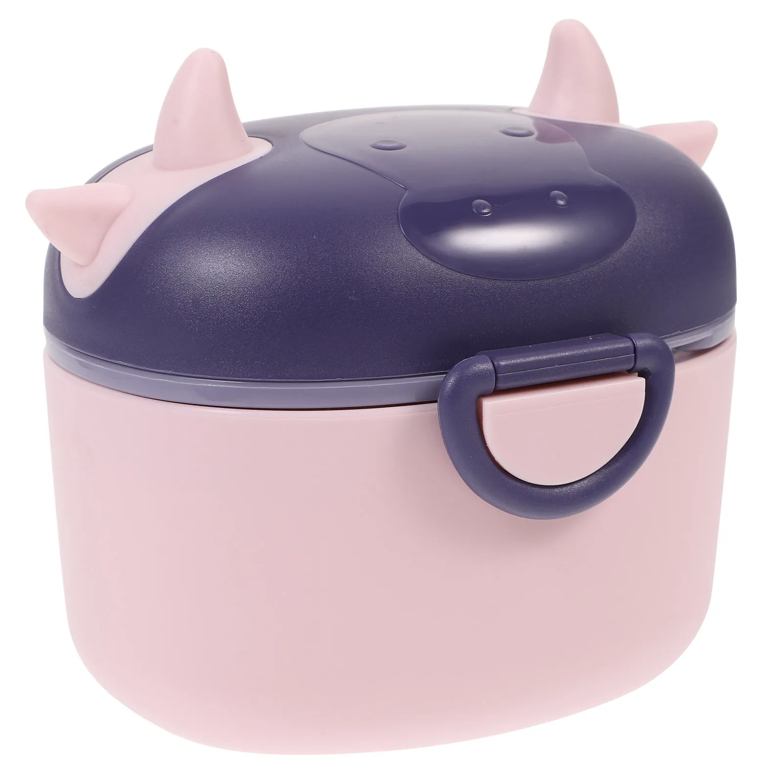 

Milk Powder Storage Container Portable Double-Layer Leak-Proof Milk Powder Box with Scoop Travel Infant Food Holder Snack Case