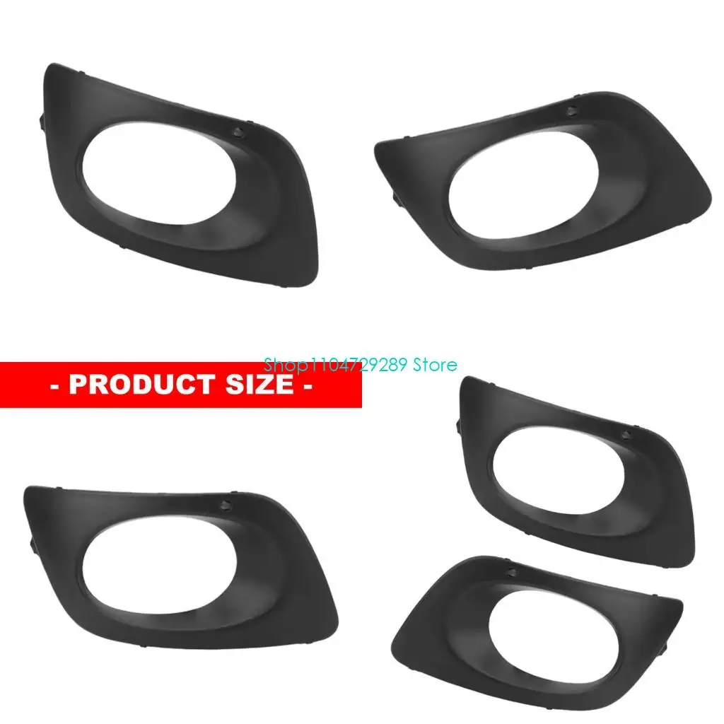 D8KE Black Fog Lamp Trim Surround Cover ABS Front Bumper Outer Frame Service Part 9068850253 9068850353 for Restoring Worn