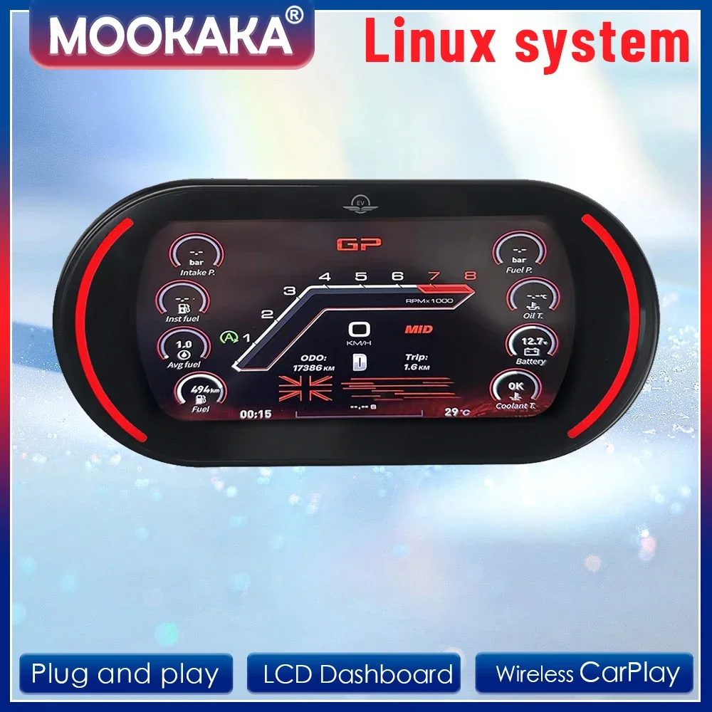 Dashboard Digital Cluster for BMW MINI 2014-2023 LCD Instrument Panel Speedometer Display Head Unit Linux