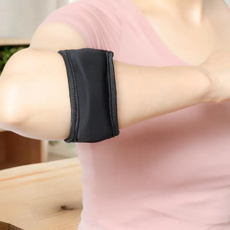 دعامة مرفق التنس الموثوقة - شريط دعم للذراع قابل للتنفس، واقي كوع غير قابل للانزلاق لتنس الريشة