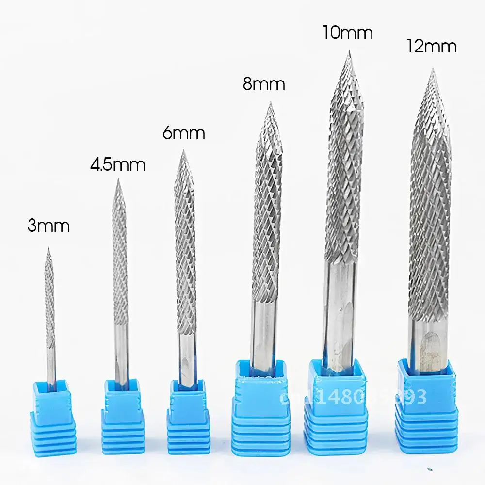 

Solid Carbide Cutter Rotary Burrs 6 Size Shanks Carbon Steel Drill Bit Pneumatic Drill Bit Patch Plug Tire Repair Tool