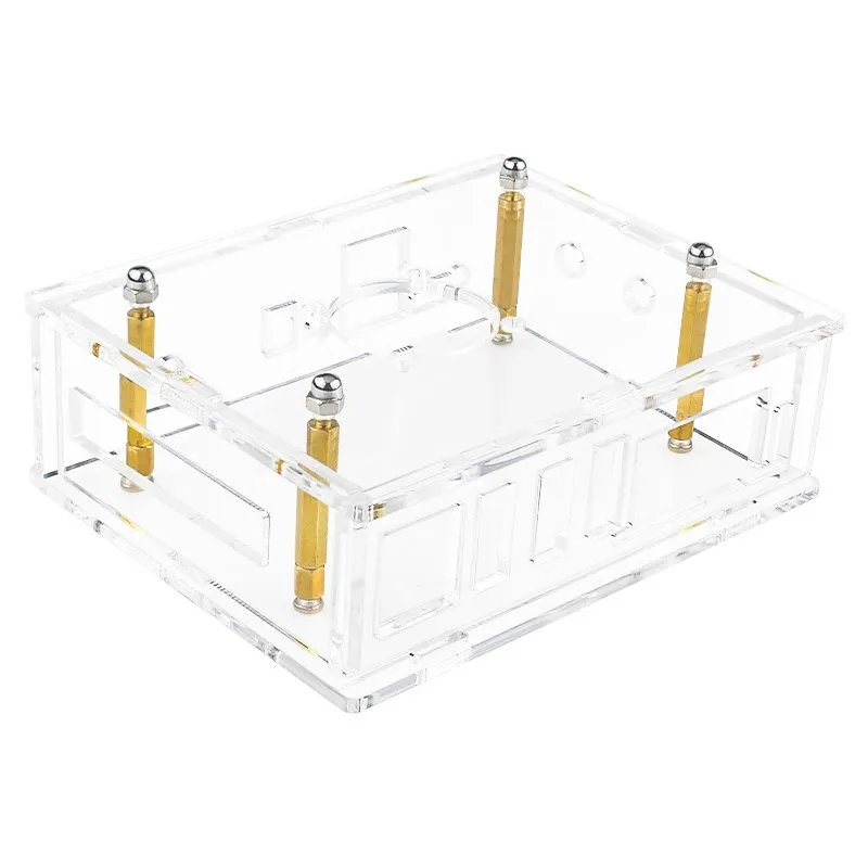 Orange Pi 5 Plus Acrylic Case Kit Transparent Shell Protection Box Heat Sink Optional Cooling Fan  Heatsinks for OPI 5 Plus