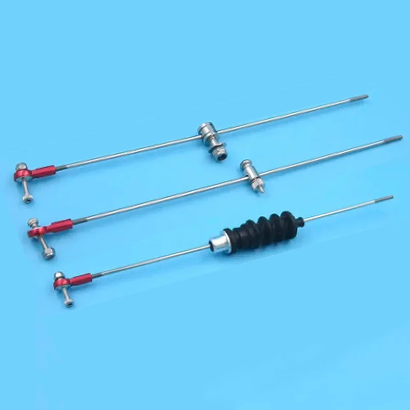 1Pc RC Model Boat Servo Push Rod Kit L11/12/13/14/15/20/25/30cm M2 Plastic Rod End+Linkage Stopper/Positioning Bean+M2 Pull Rod