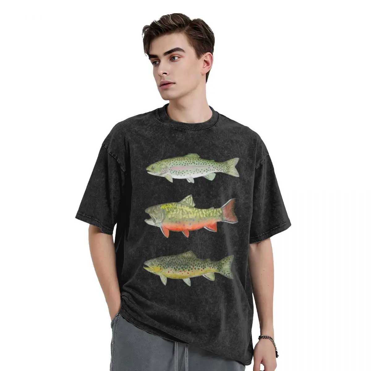 Trout Triad T-Shirt designer shirts man t shirt mens champion t shirts