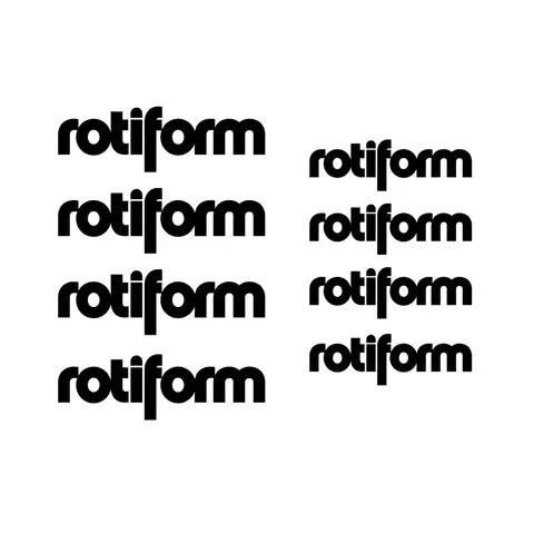 8pcs for Rotiform Wheels Logo Sticker | Car Rims Vinyl Die Cut Decal