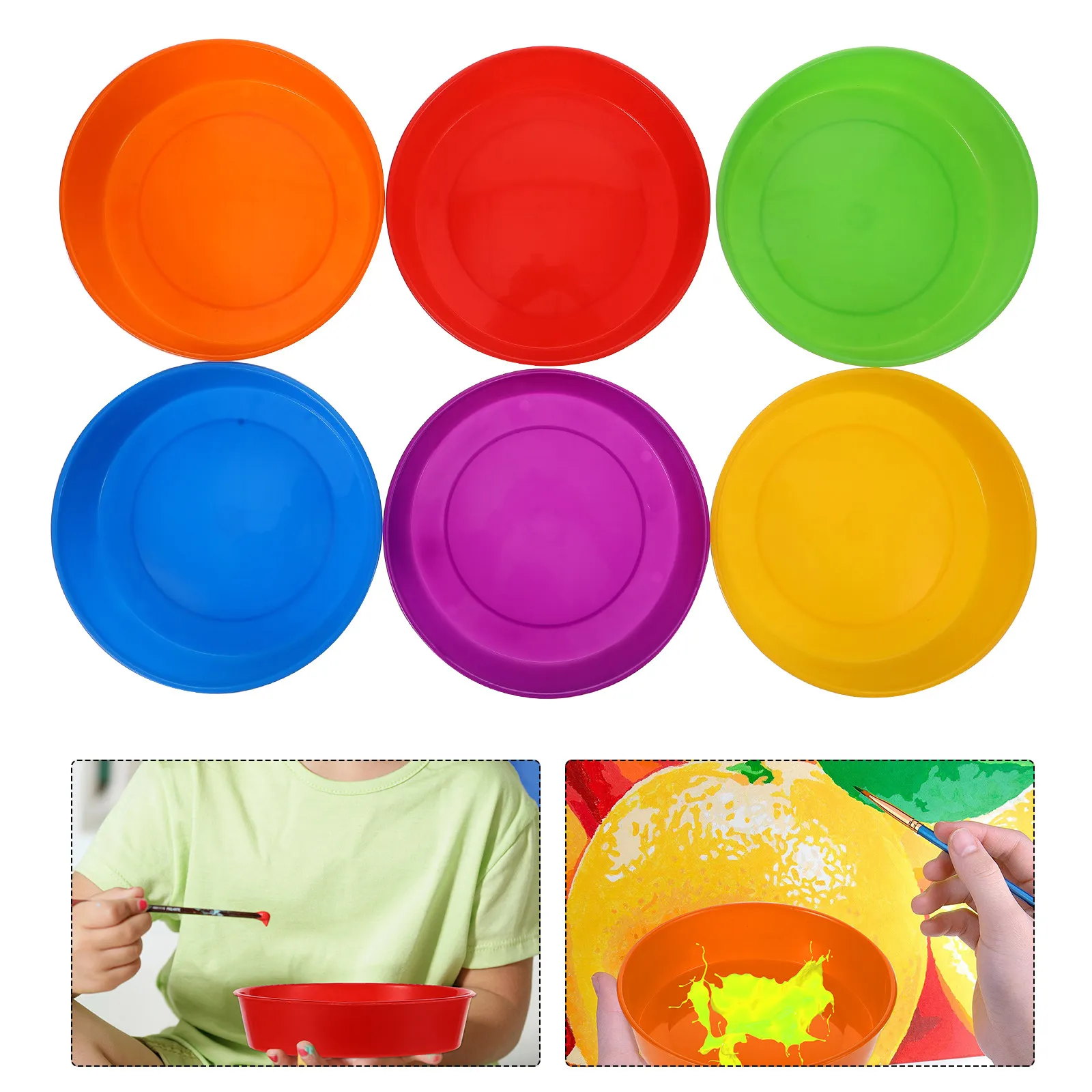 1Set High-Quality Plastic Paint Tray Art Drawing Palette Color Mixer for Kids Preschool Kindergarten Students Artists DIY