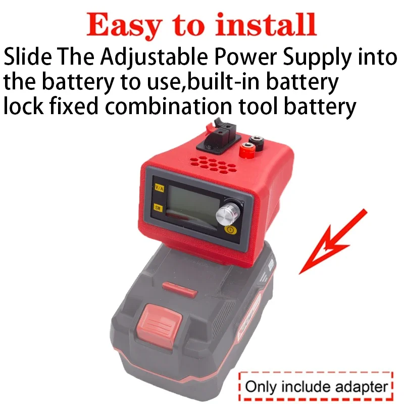 Imagem -03 - Fonte de Alimentação Regulada dc Ajustável Cnc para Lidl Parkside X20v Adaptador de Bateria de Íon-lítio Fonte de Alimentação Controlável Buck-boost