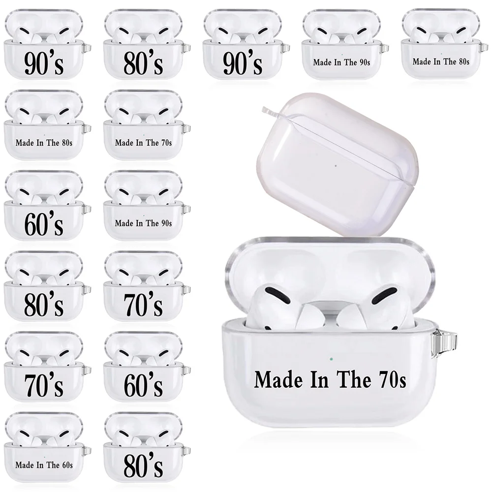 Silicone Cases for Apple Earphone Case AirPods Pro /AirPods 3rd Gen Anti-drop Years Pattern Wireless Bluetooth Headphone Cover