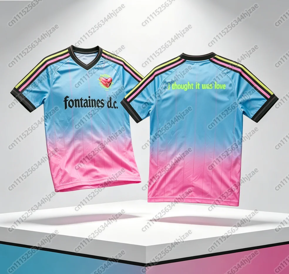 2026-27 3D Printed Bohemian Soccer Shirt Retro Football Shirt 2026 Summer Men‘s Quick-dry T-shirt Y2K Style FamilyMatching