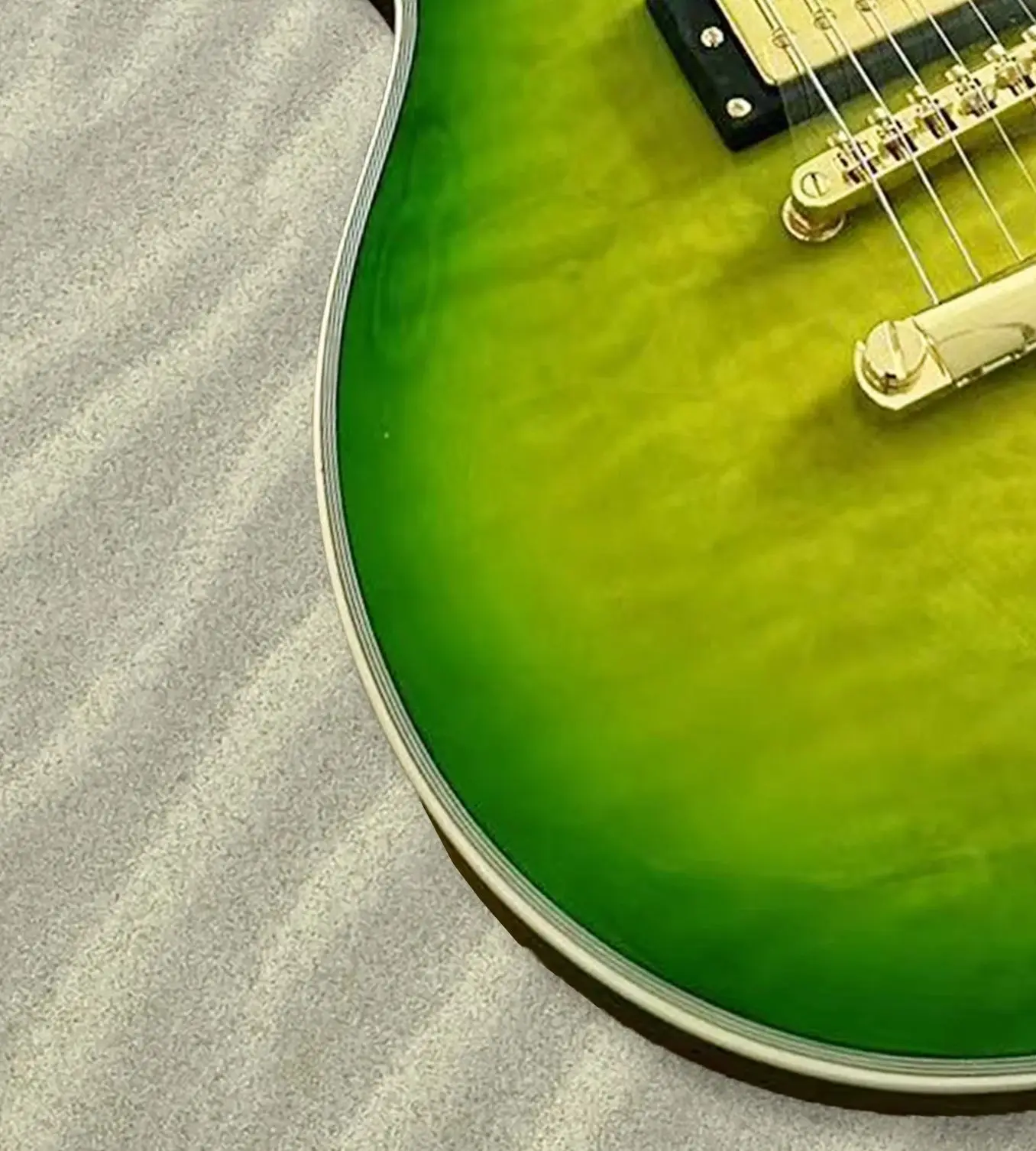 1959’ Slash Anaconda-Burst Gradient Green Electric Guitar 6-string Body Tuners High Standard Guitarra in Custom Shop