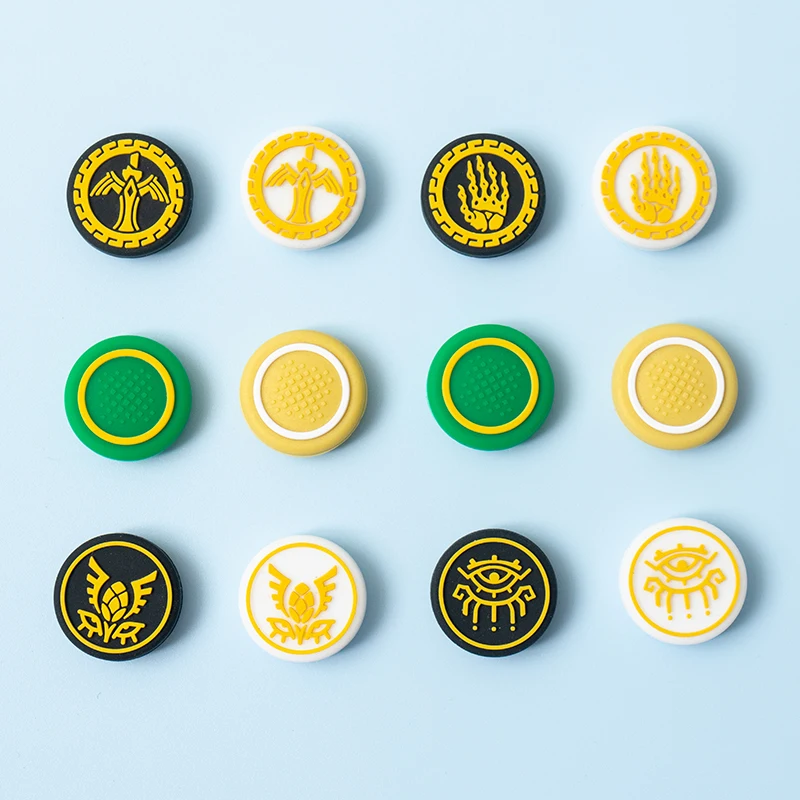 For Zelda thumb grips for Nintendo switch pro controler button caps Thumb Stick Grip Cap Joystick Cover for PS5 PS4 XBOX handle