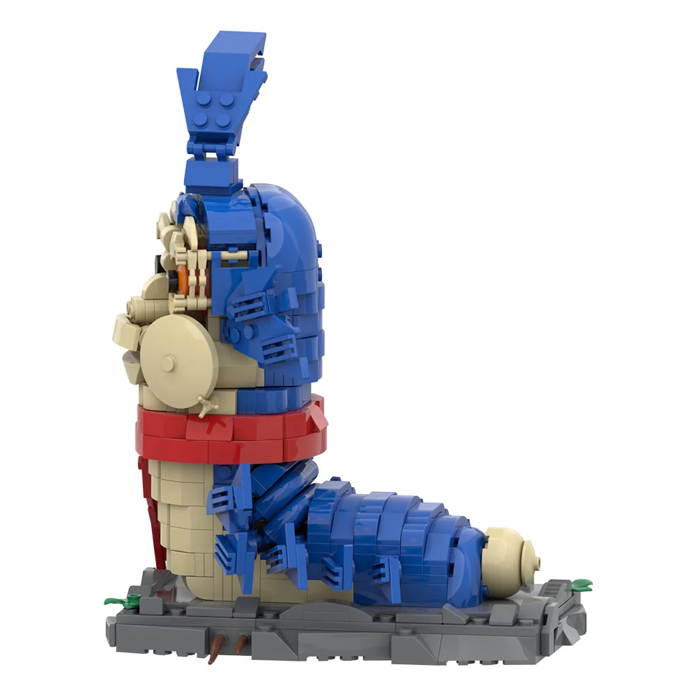 MOC labyrinthe 1986 le ver blocs de construction modèle film d'horreur le ver visage humain monstre briques assemblage jouets enfants bricolage cadeaux