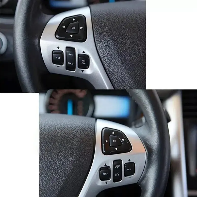 For Ford Edge Explorer Flex Lincoln MKX Pair Steering Wheel Cruise Control Switch BT4T-9E740-AFW BT4T-9E740-CFW-ABQA