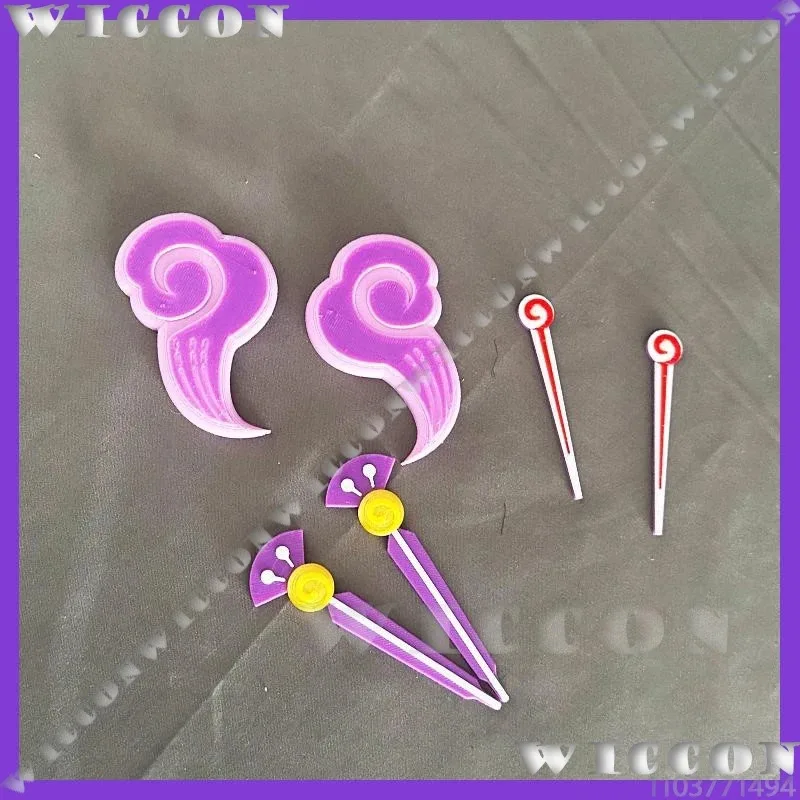 Yumatisuki Mizuki juego Genshin Impact Cosplay Prop peluca tocado con horquillas chica linda mujer fiesta de Halloween juego de rol personalizado