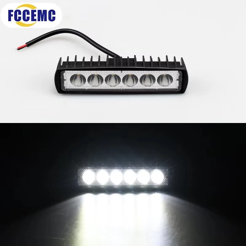 6 LED Car Work Light High Bright Spotlight Universal Offroad Automobile Truck Driving Fog Headlights DRL Driving Lamp 12V